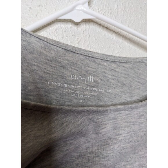 Lot of 2  Pure J Jill Women's Long Sleeve Top Grey Blue Women Size XL Pima Basic - Picture 3 of 6